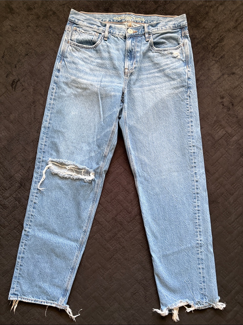 American Eagle Outfitters Light Blue Straight Leg Jeans